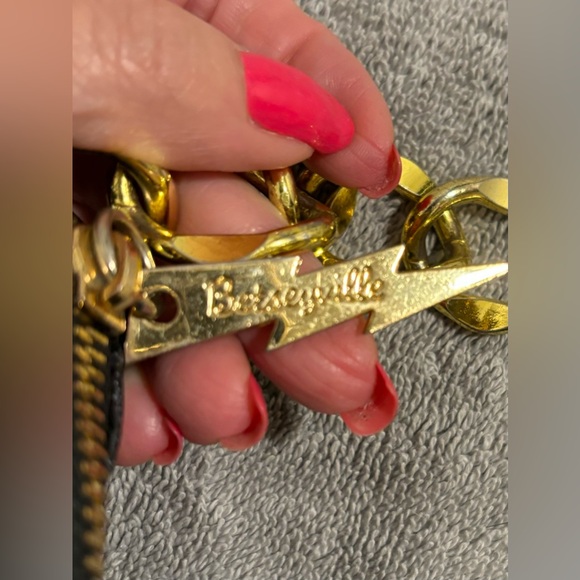 Betseyville by Betsey Johnson Black Sparkly Bag/Purse - Picture 6 of 14